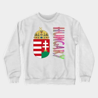 Hungary Coat of Arms Design Crewneck Sweatshirt